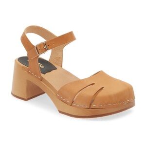 NEW Swedish Hasbeens Baskemolla High Sandal Nature 37